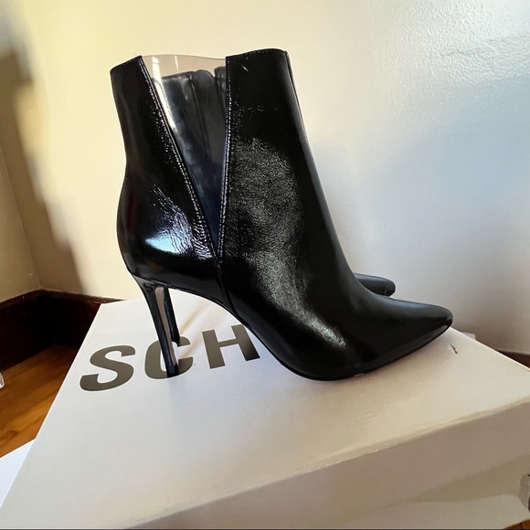NWT Schutz Adilene Patent Leather Ankle Bootie
